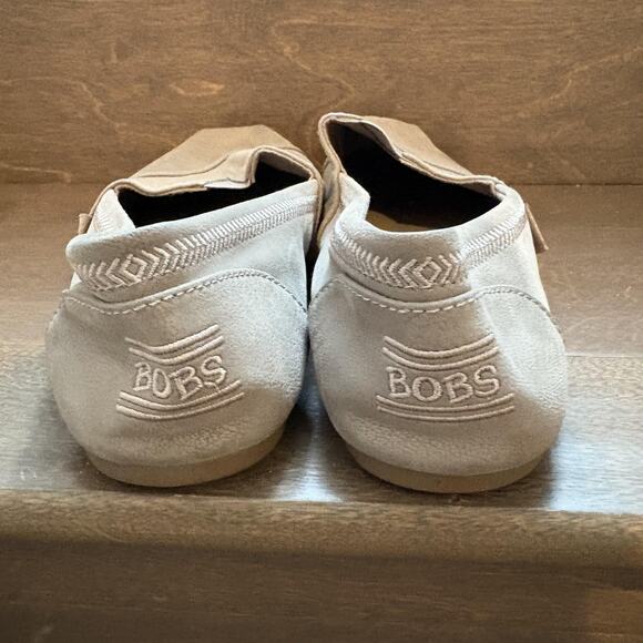 BOBS Skechers Shoes Women Size 9 Taupe Slip On Loafers Memory Foam Comfort - Picture 6 of 11